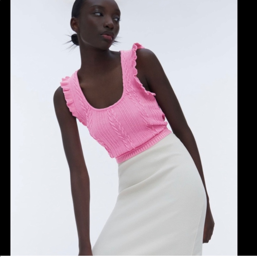 Zara pink too size S. Excellent condition